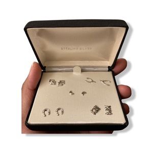 5 Sterling silver earrings